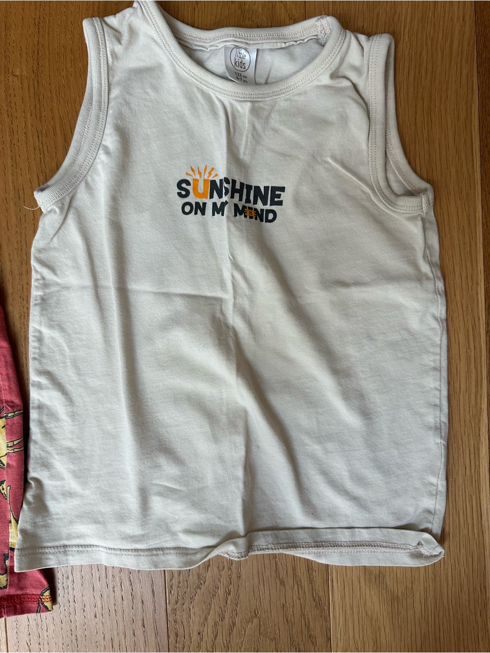 Kids White 'Sunshine On My Mind' Tank Top